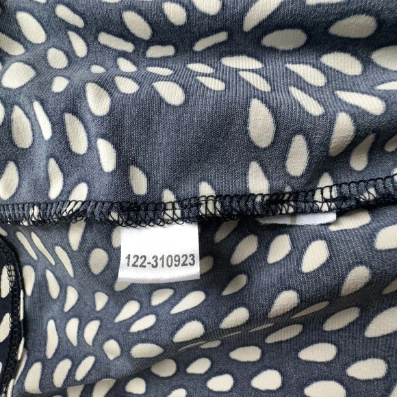 LOFT NWOT SLEEVELESS TIE WAIST DRESS NAVY BLUE & WHITE | SIZE: MEDIUM - Picture 9 of 10